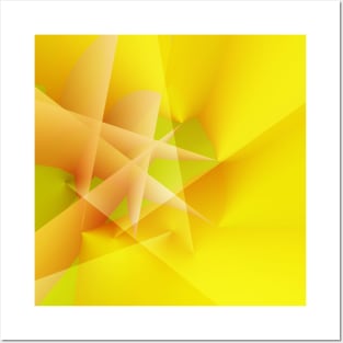 yellow brown gradient Posters and Art